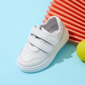 Toddler / Kid Minimalist Velcro Closure White Sport Shoes