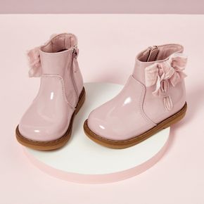 Toddler / Kid Pink Bowknot Decor Side Zipper Boots