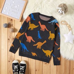 Kid Boy Animal Dinosaur Pattern Sweater