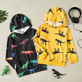 Trendy Kid Boy Dinosaur Print Hoodie Sweatshirt