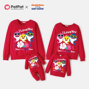 Baby Shark Big Graphic Cotton Family Matching Pullover Sweatshirts