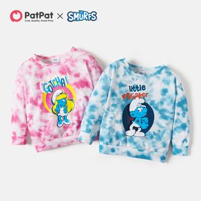 Smurfs Kid Girl /Kid Boy Tie-Dye Graphic Pullover Sweatshirt