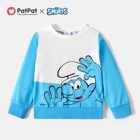 Smurfs  Kid Boy Colorblock Pullover Sweatshirt