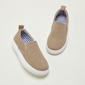 Toddler / Kid Minimalist Solid Color Slip-on Canvas Shoes