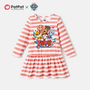 PAW Patrol Toddler Girl Pups Team Cotton Stripe Dress