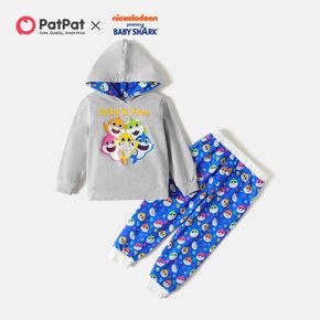 Baby Shark 2-piece Toddler Boy Cotton Sweatshirt and Allover Pants Set