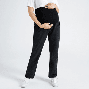 Maternity Casual Black Baggy Jeans