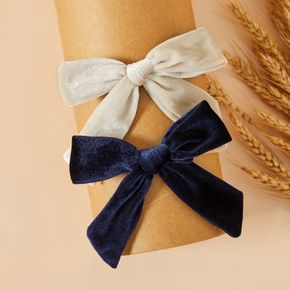 Solid Color Bowknot Hair Ties for Girls