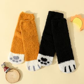 Kids Cartoon Animal Print Plush Socks