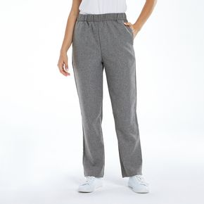 Elastic Waist Casual Pants with Pocket