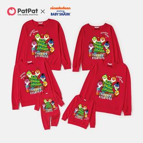 Babyhai 100% Baumwolle Frohe Weihnachten grafische Familie passende Sweatshirts