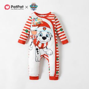 PAW Patrol Little Boy/Girl Christmas Stripe and Graphic Jumpsuit