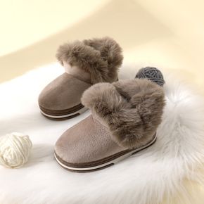 Toddler / Kid Solid Color Fluffy Fleece Boots