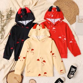 Kid Boy/Kid Girl Devil Print Hoodie Sweatshirt