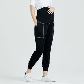 Maternity Top-stitching Casual Pants