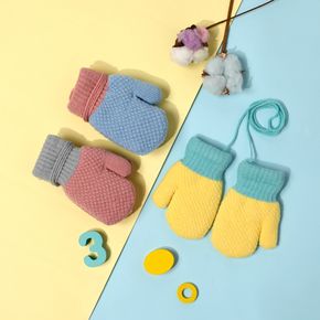 Toddler / Kid Colorblock Warm Thick Plush Glove
