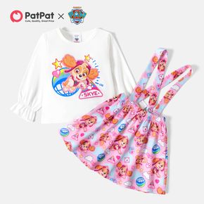 PAW Patrol 2-piece Toddler Girl Skye Puff-sleeve Tee and Allover Skirt Set