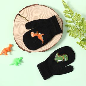 Baby / Toddler Dinosaur Graphic Winter Warm Thick Knitted Gloves Mittens