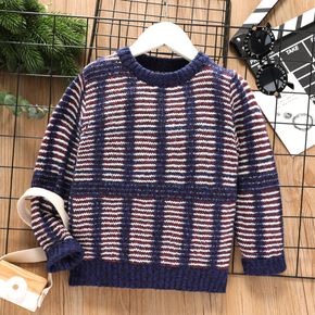 Toddler Girl/Boy Casual Striped Knit Sweater