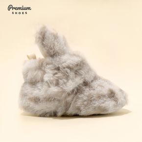 Baby / Toddler Fuzzy Fleece Cartoon Rabbit Prewalker Shoes