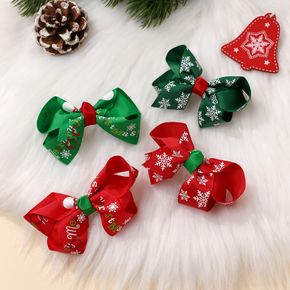 2-pack Christmas Bow Hair Clip Hair Accessories for Girls