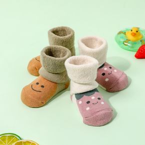 Baby / Toddler Cartoon Fruit Print Thick Terry Tube Socks