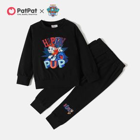 PAW Patrol 2-piece Toddler Boy Cotton Happy Pup Top and Solid Pants Set