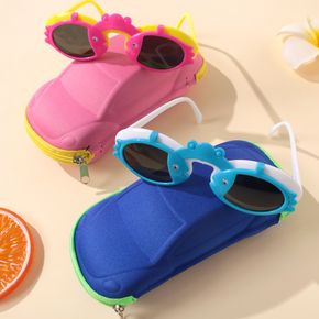 Kids Cartoon Fish Flip Up Glasses Decorative Glasses for Boys and Girls (With Car Glasses Case)