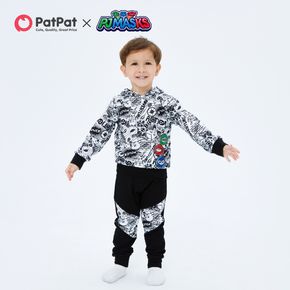 PJ Masks Toddlers Boy 2-piece  Black White Top And Pants