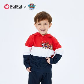 PAW Patrol 2-piece Toddler Boy Christmas Colorblock Hooded Sweatshirt and Solid Pants Set
