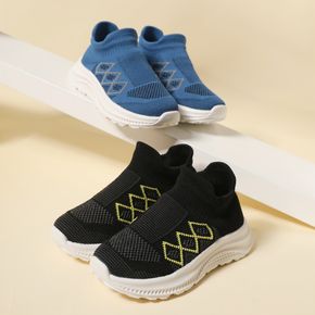Toddler / Kid Geometric Graphic Slip-on Breathable Mesh Sneakers