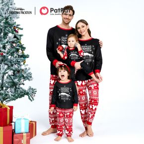 Familien Outfits Weihnachten Druck Weihnachtsbaum Schneeflocke Schlafanzug