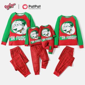 A Christmas Story Family Matching Christmas Oh Fuoge Top and Plaid Pants Pajamas Sets