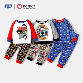 Justice league 2-piece Toddler Boy/Girl Super Heroes Top and Allover Pants Sets