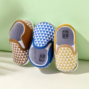 Sapatos pré-caminhantes com estampa de geometria de bebê / criança