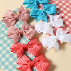 4-pack Butterfly Bow Ribbed Hair Clips Hair Accessories for Girls