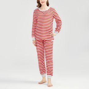 Maternity Red Stripe Long-sleeve Pajama Loungwear