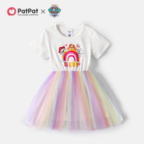 PAW Patrol Toddler Girl Pups Team and Rainbow Dress