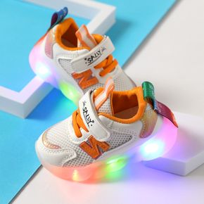 Toddler / Kid Mesh Panel Velcro Strap LED Sneakers