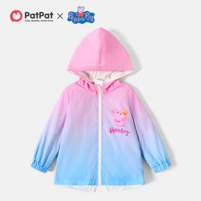 Peppa Pig Toddler Girl HooRay Colorblock Zip-up Hooded Jacket