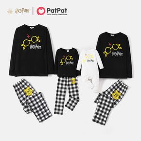 Harry Potter Family Matching Harry Glasses Top and Plaid Pants