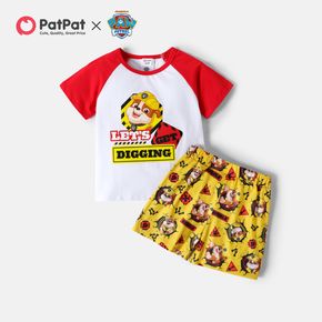 PAW Patrol 2-piece Toddler Boy Colorblock Tee and Allover Shorts Set