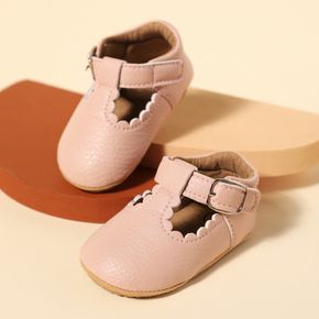 Baby / Toddler Buckle Velcro Wavy Edge Soft Sole Prewalker Shoes