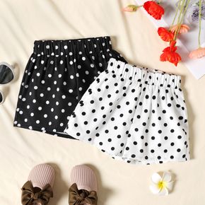 Toddler Girl Polka dots Elasticized Shorts