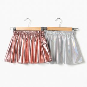 Toddler Girl Metallic Laser Elasticized Skirt