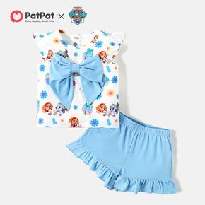 PAW Patrol 2-piece Toddler Girl Easter Bowknot Tee and Solid Shorts Set