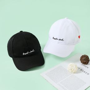 Toddler / Kid Letter and Heart Embroidered Baseball Cap