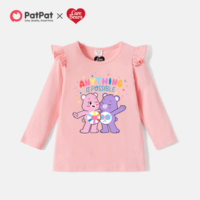 Care Bears Toddler Girl Flounce and Graphic Cotton Tee