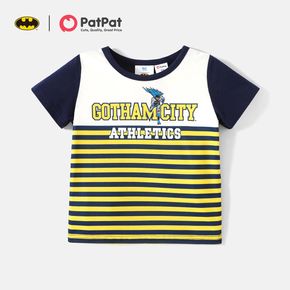 Batman Toddler Boy Letter Print Stripe Short-sleeve Tee