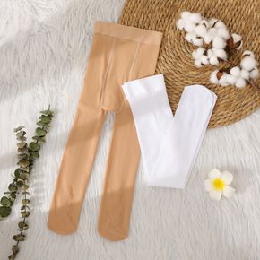 meia-calça de cor pura de bebê / criança / criança meia-calça collants para meninas